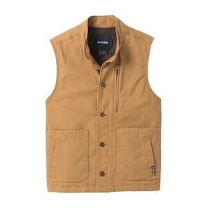 Prana Men’s Trembly Vest in Embark Brown Size Medium Primaloft Stretch Canvas